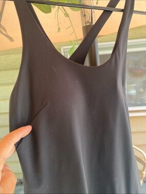 Avia Black Performance Tank Dress with Logo